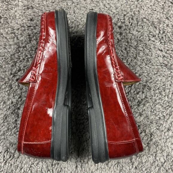 Footprints By Birkenstock Red Slip On Loafers Leather Size 36 US 5.5 - Picture 4 of 8